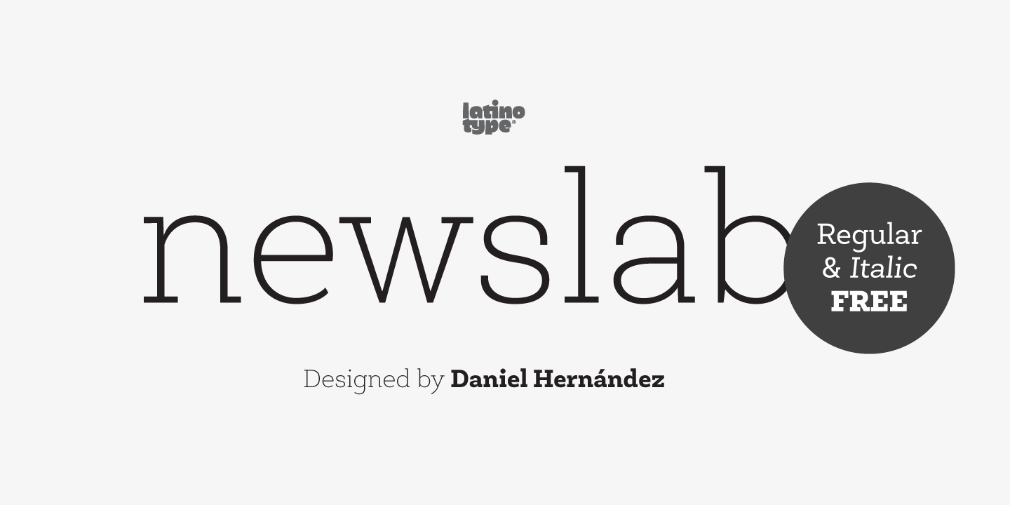 Newslab Medium Font preview