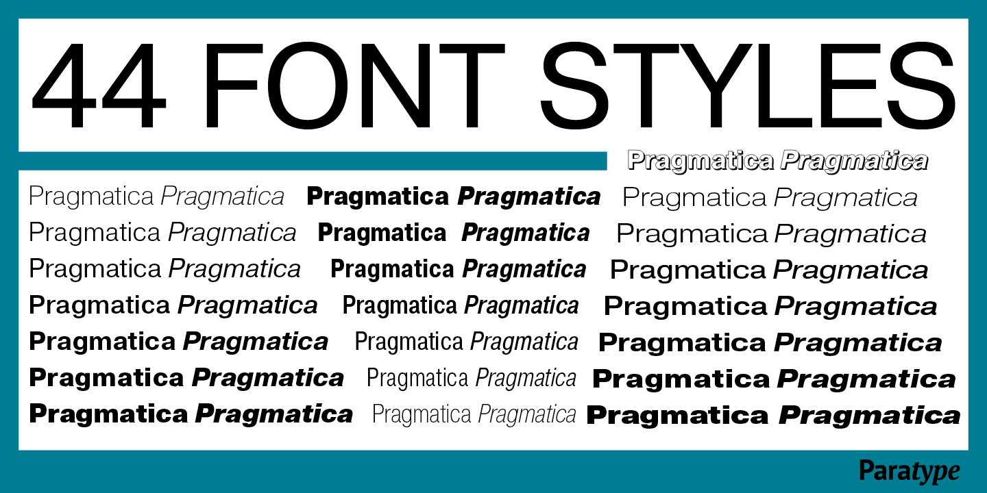 Pragmatica Extra Bold Oblique Font preview
