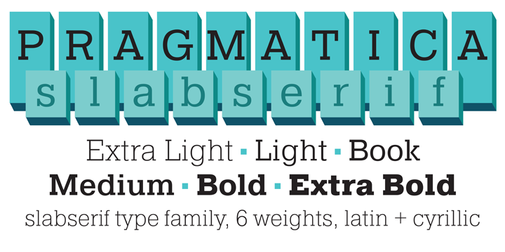 Pragmatica Slab Font preview