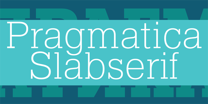 Pragmatica Slab Bold Font preview