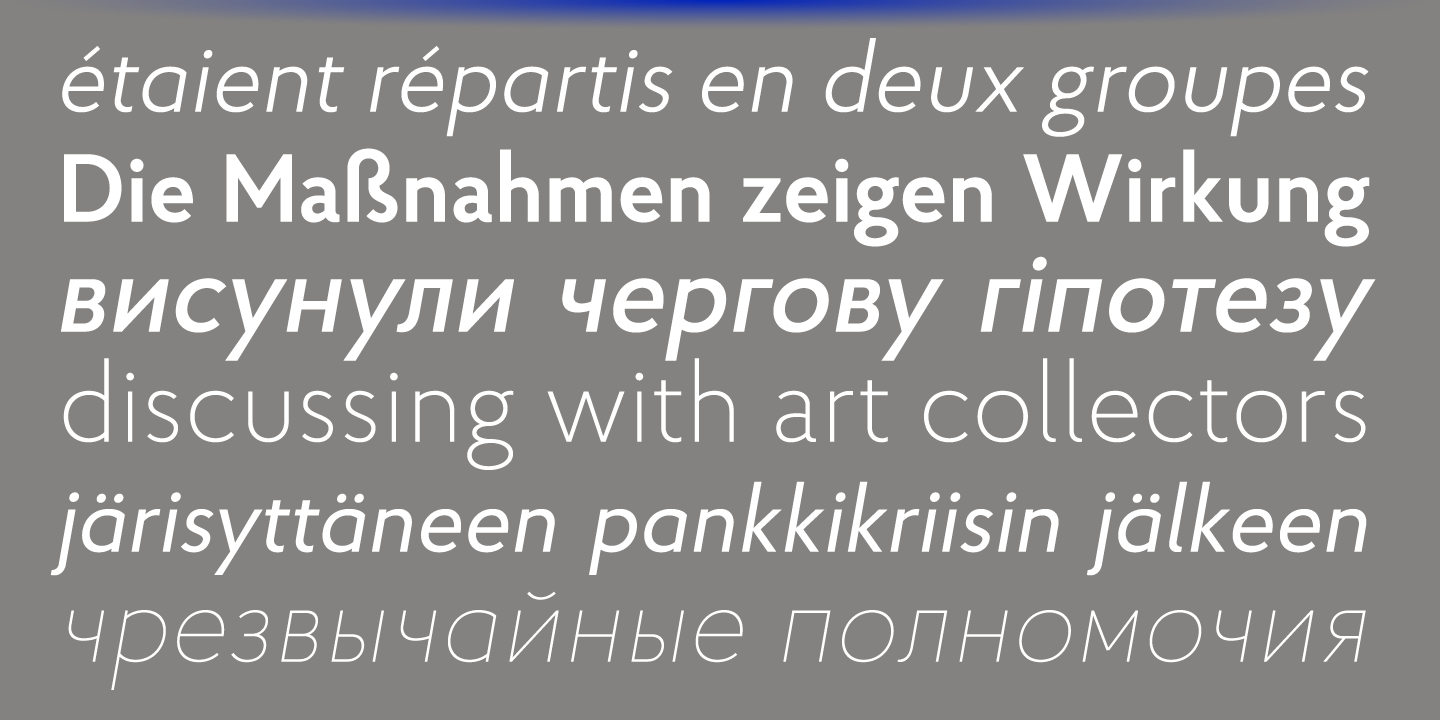 Proba Pro Extra Light Font preview