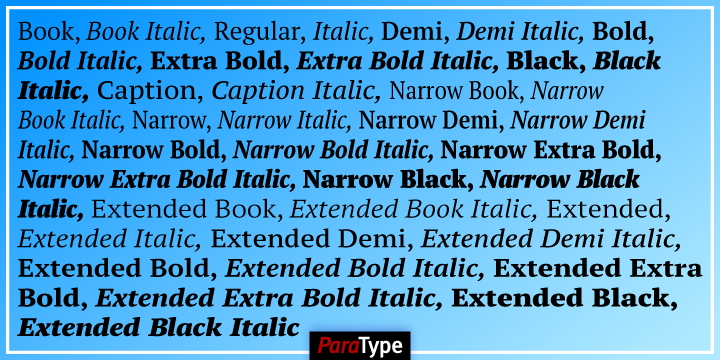 PT Serif Pro Extra Bold Italic Font preview