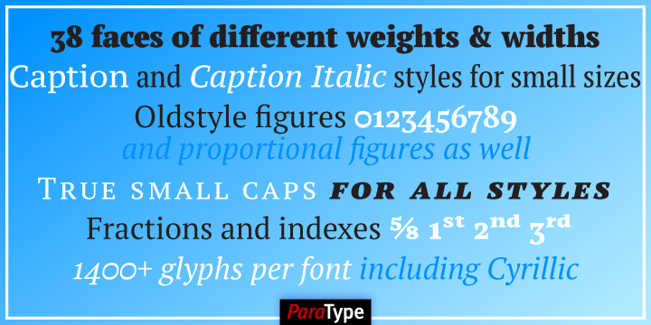 PT Serif Pro Book Italic Font preview