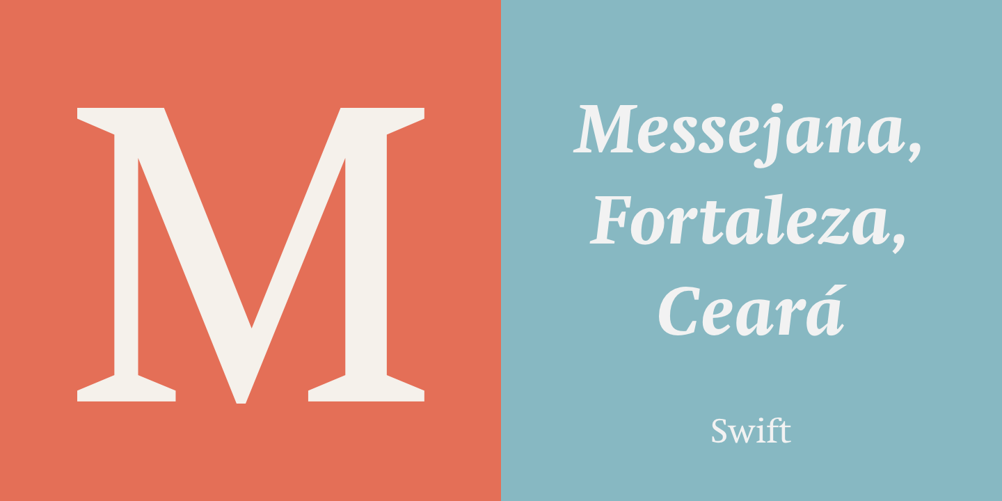 Swift Extra Bold Italic Font preview