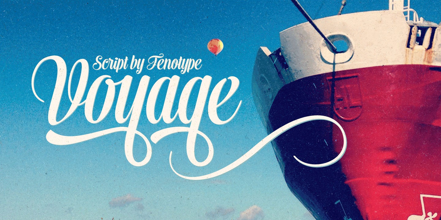 Voyage Font preview