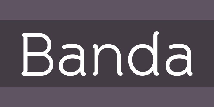 Banda Font preview