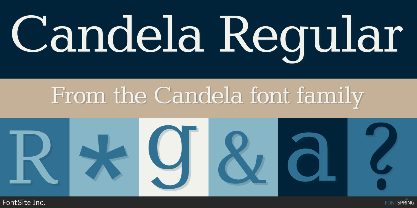 Candela Book Italic Font preview
