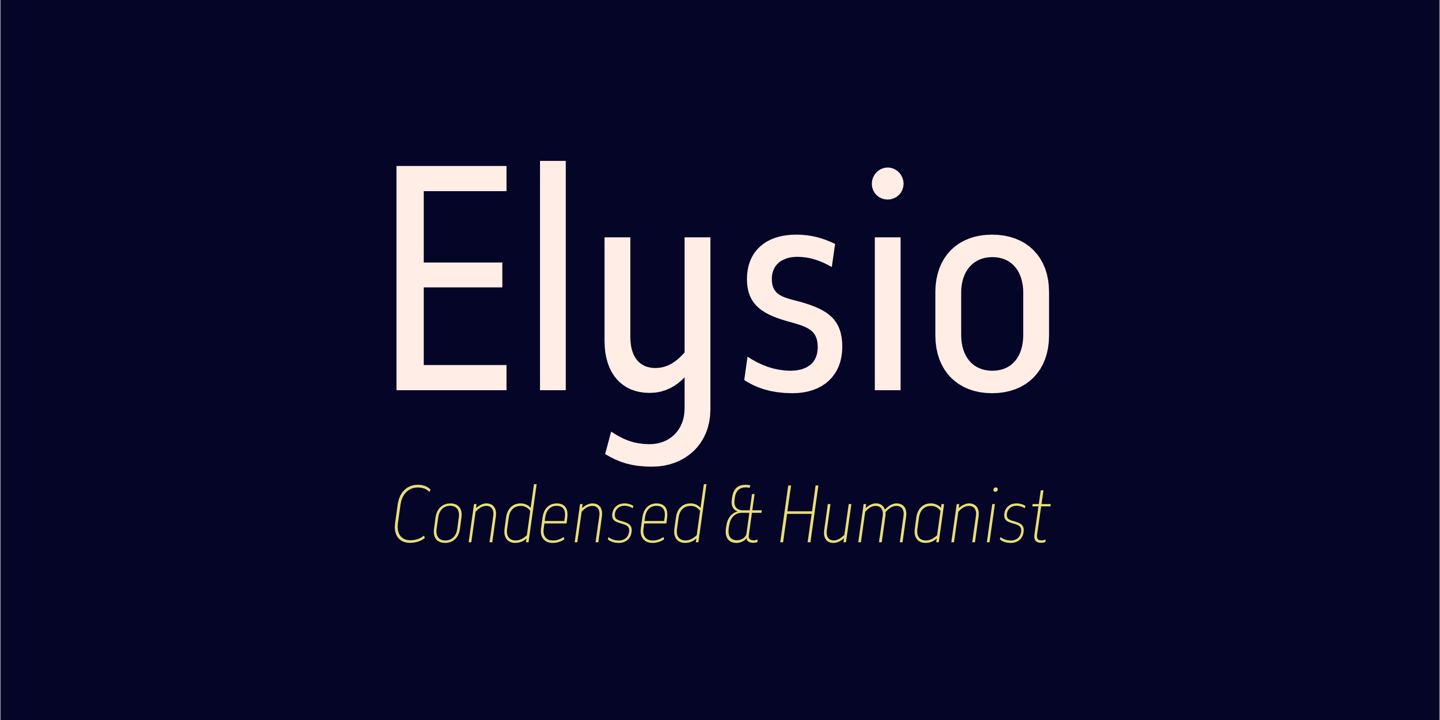 Elysio Font preview