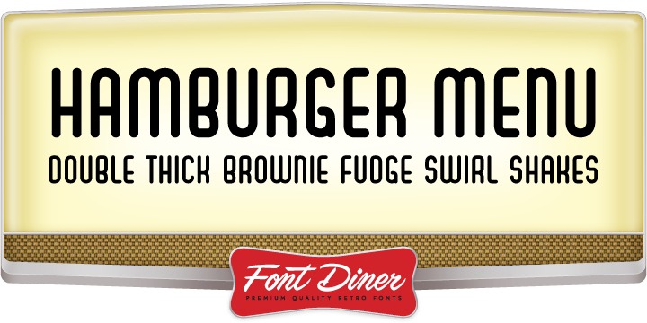 Hamburger Font preview