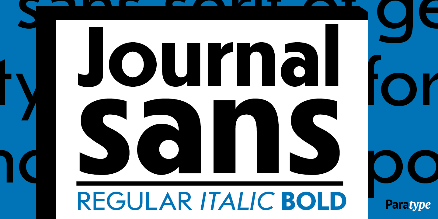 Journal Sans Font preview