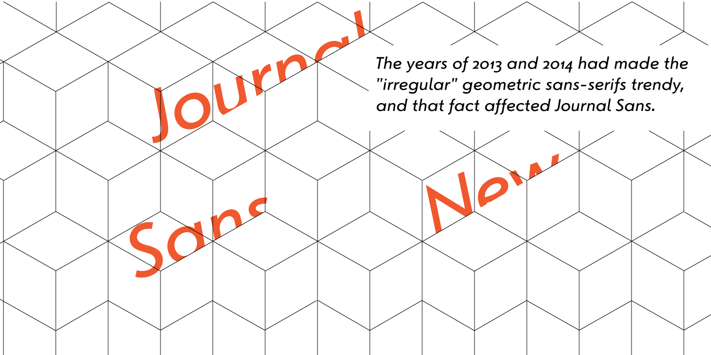 Journal Sans New Oblique Font preview