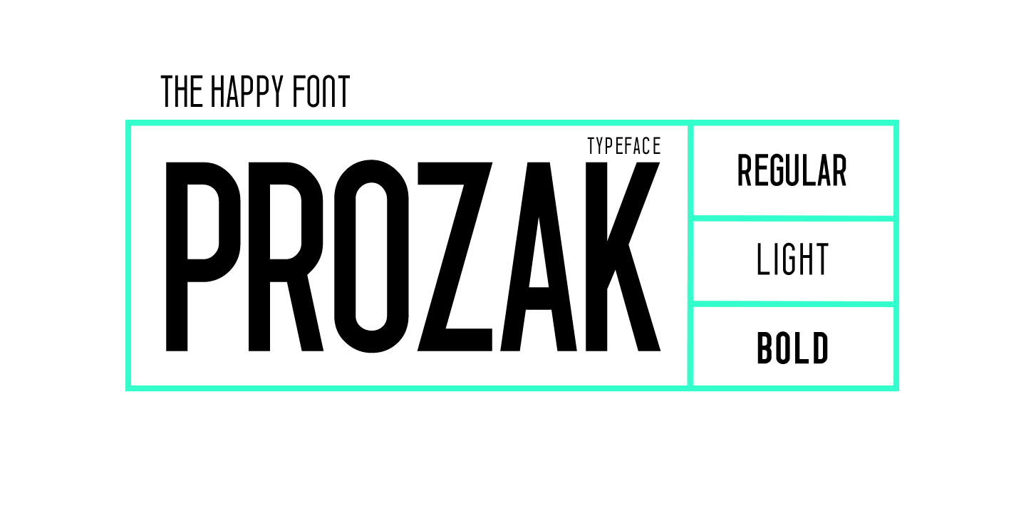 Prozak Font preview