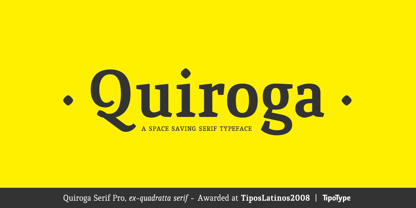 Quiroga Serif Pro Font preview
