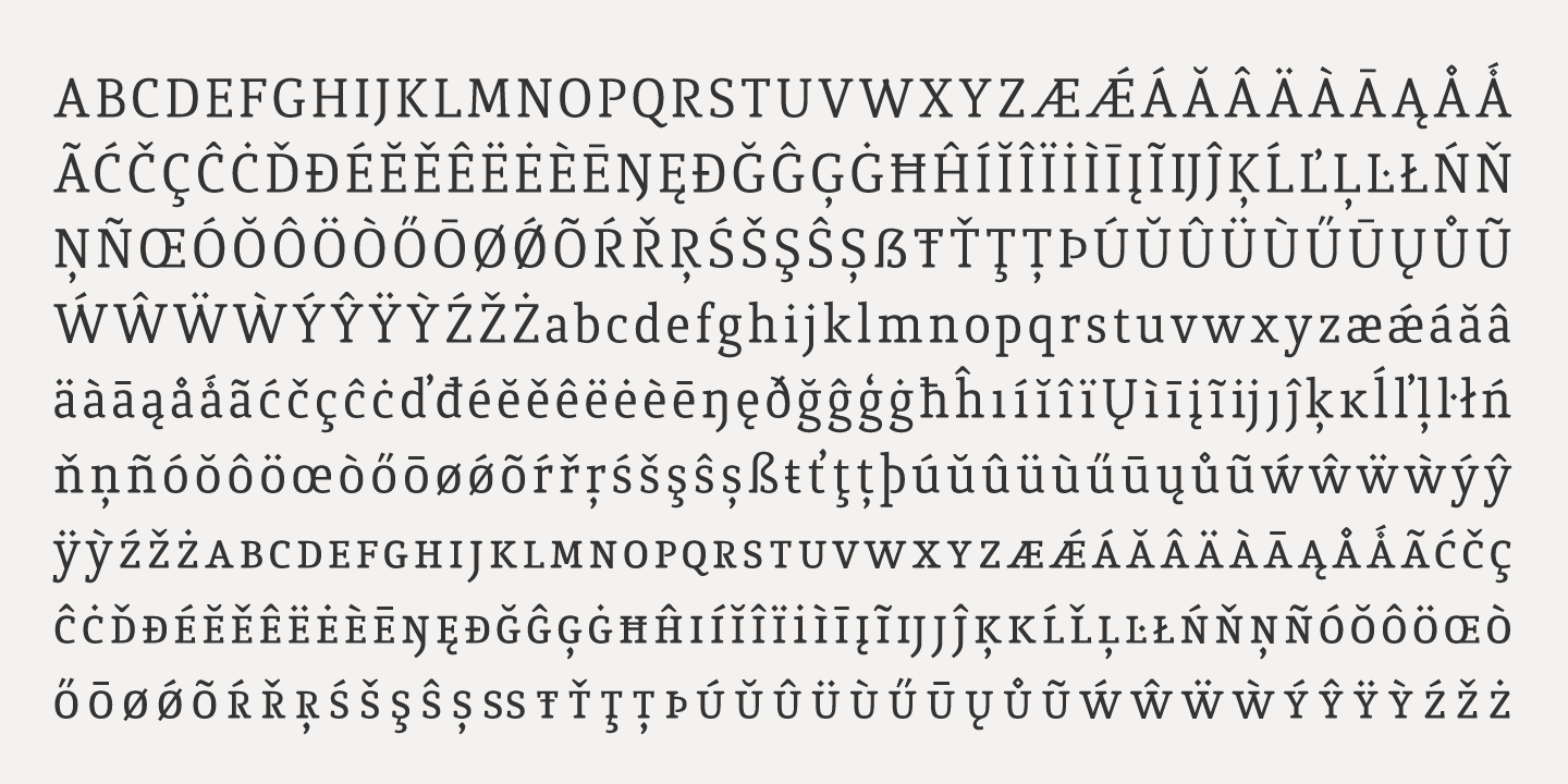 Quiroga Serif Pro Regular Font preview