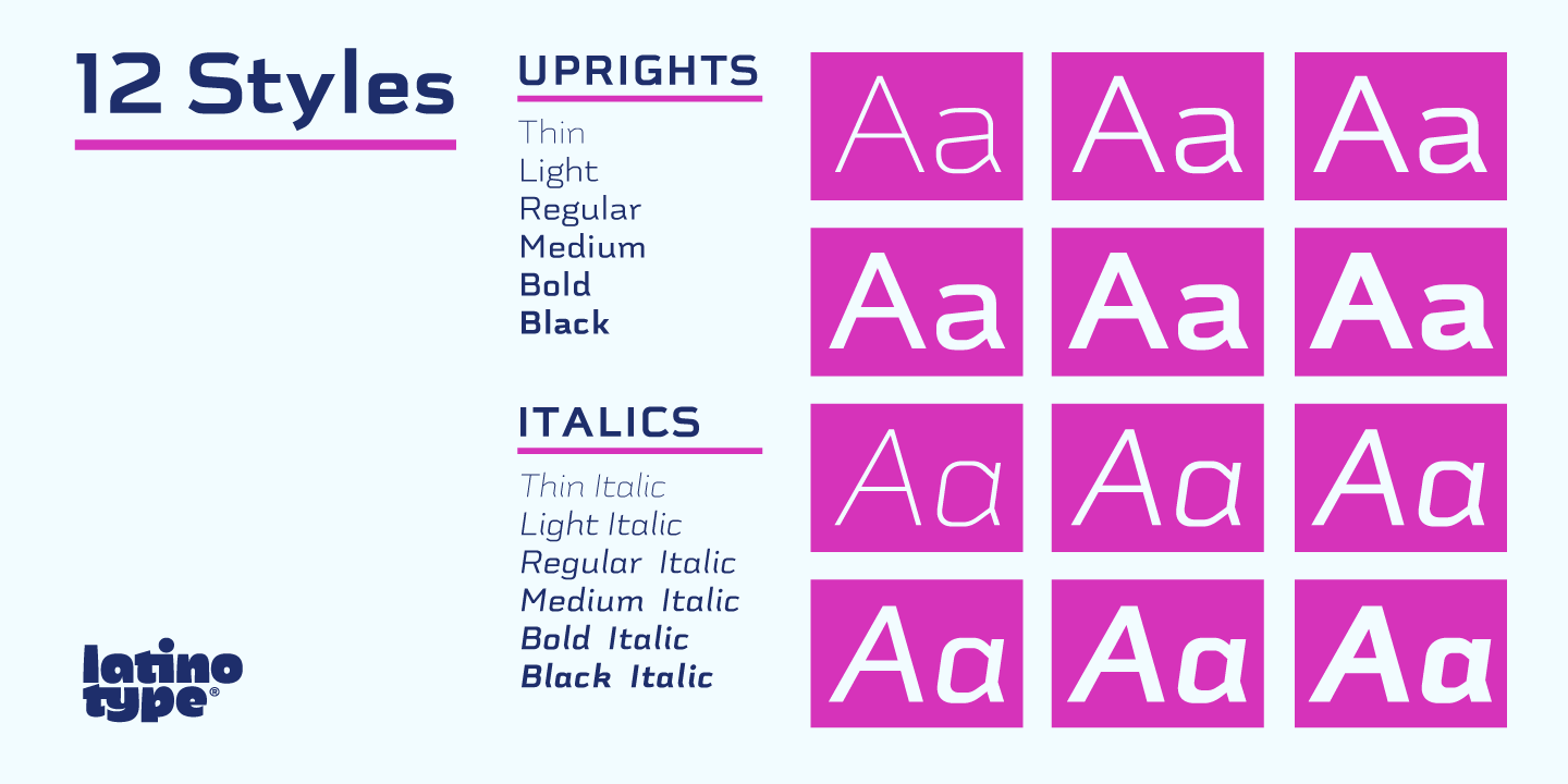Schwager Sans Thin Font preview