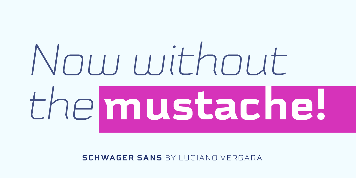 Schwager Sans Font preview
