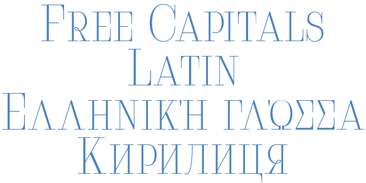 Serifiqo 4F Free Capitals Regular Font preview