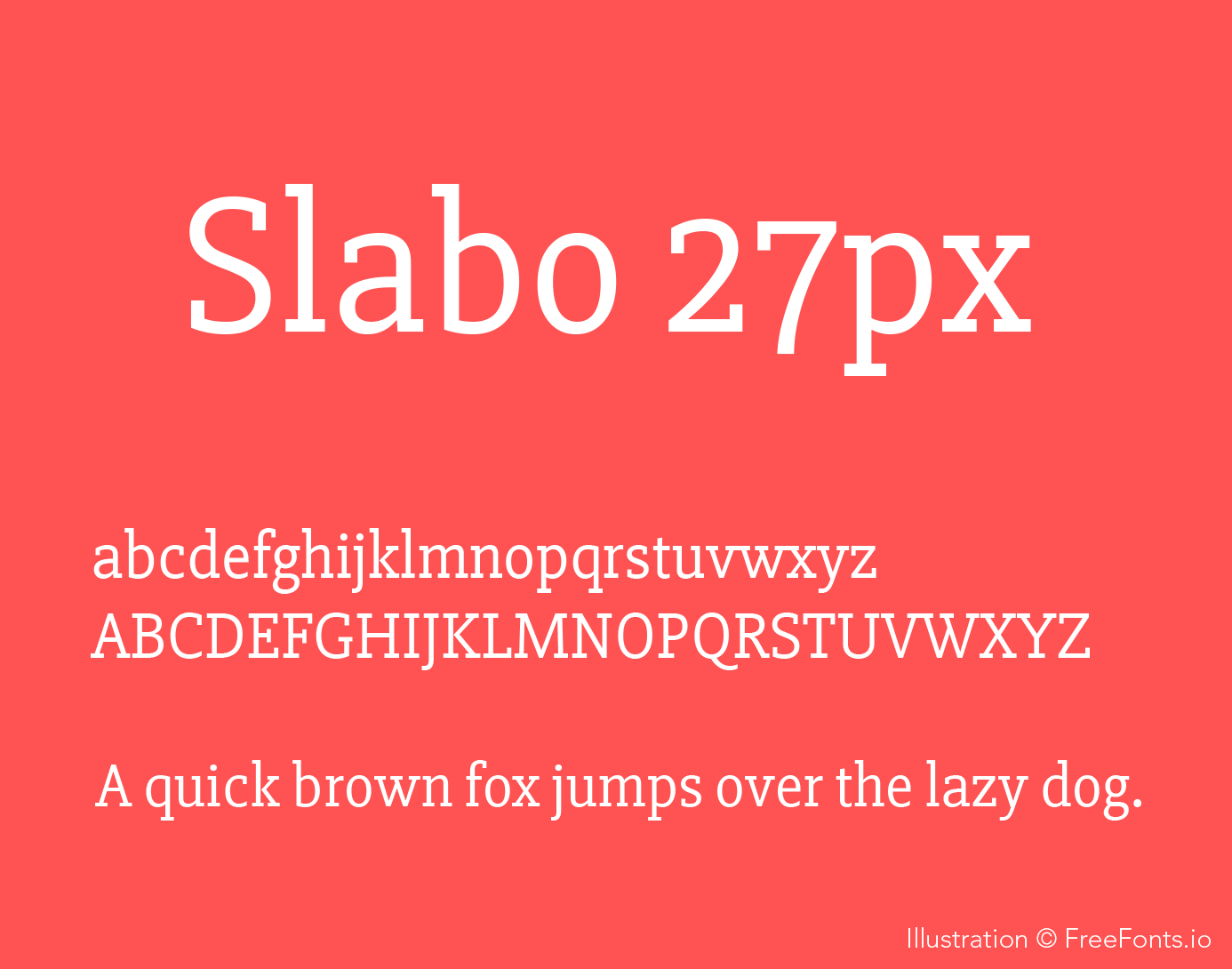 Slabo 27px Font preview