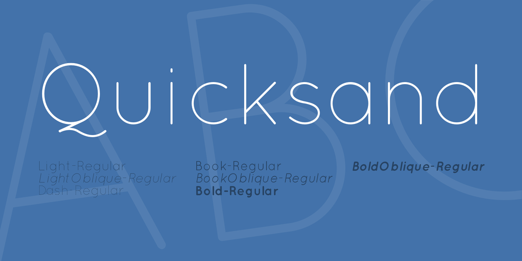 Quicksand Font preview