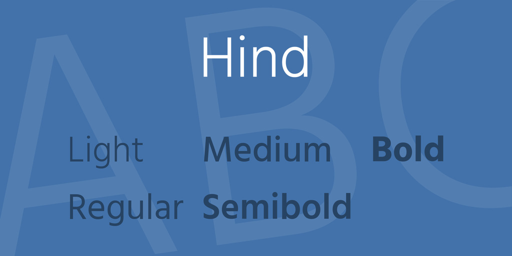 Hind Font preview