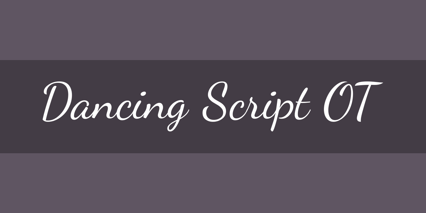 Dancing Script Font preview