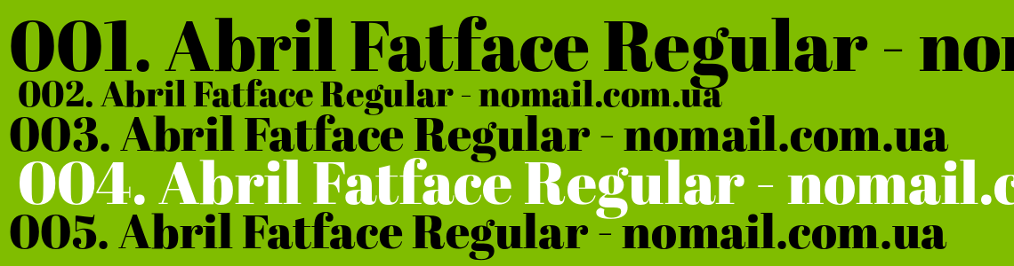 Abril Fatface Font preview