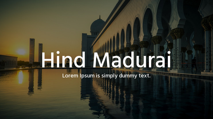 Hind Madurai Font preview