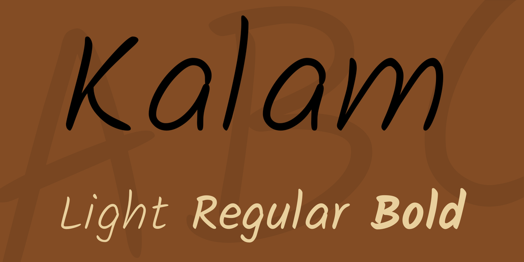 Kalam Regular Font preview