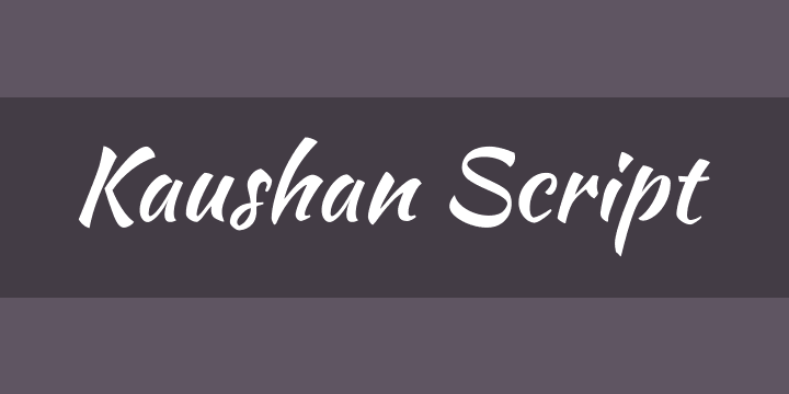 Kaushan Script Font preview