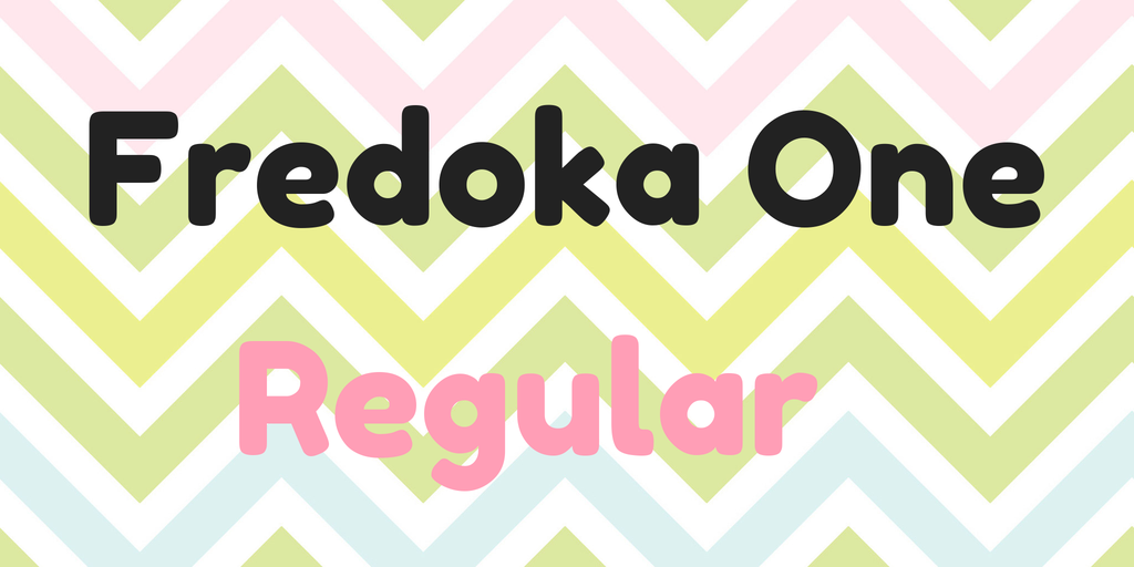 Fredoka One Font preview