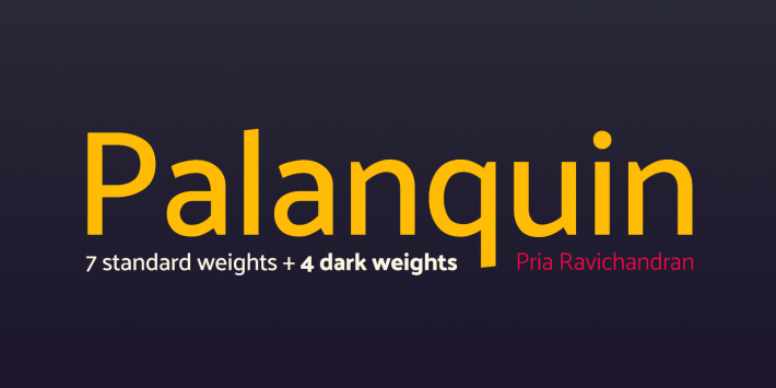 Palanquin Font preview