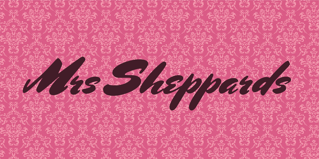 Mrs Sheppards Font preview