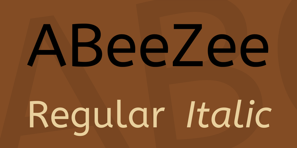 ABeeZee Font preview