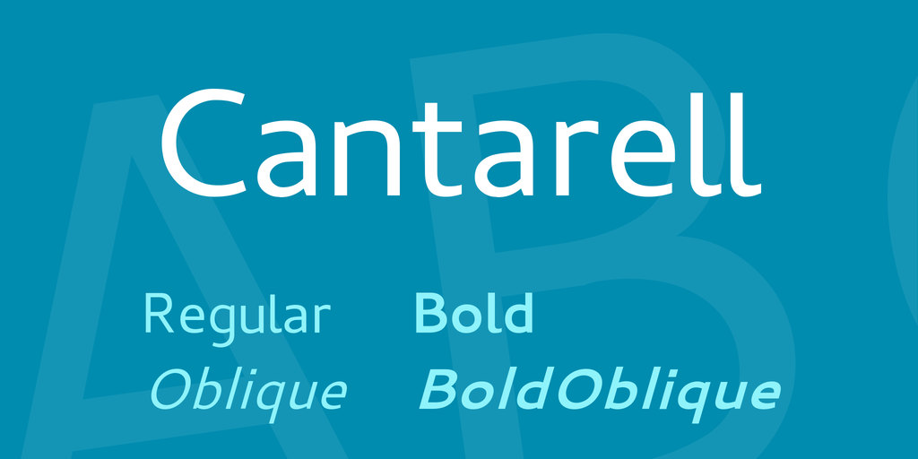 Cantarell Font preview