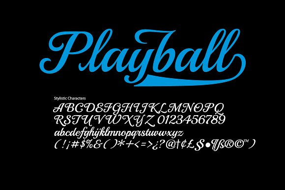 Playball Font preview