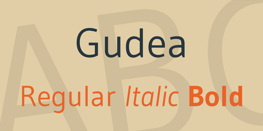 Gudea Font preview