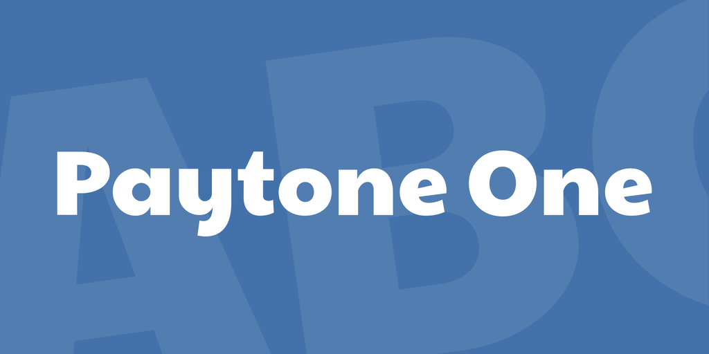 Paytone One Font preview