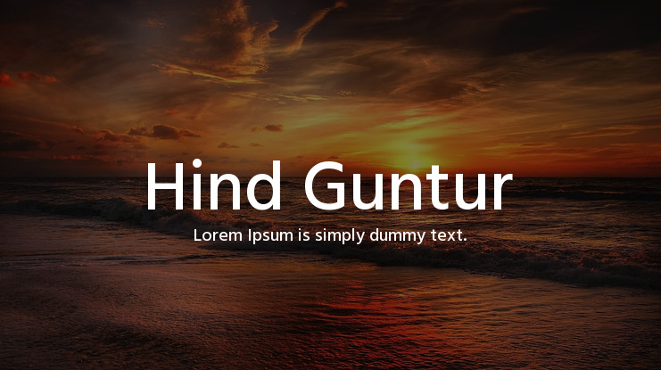 Hind Guntur Font preview