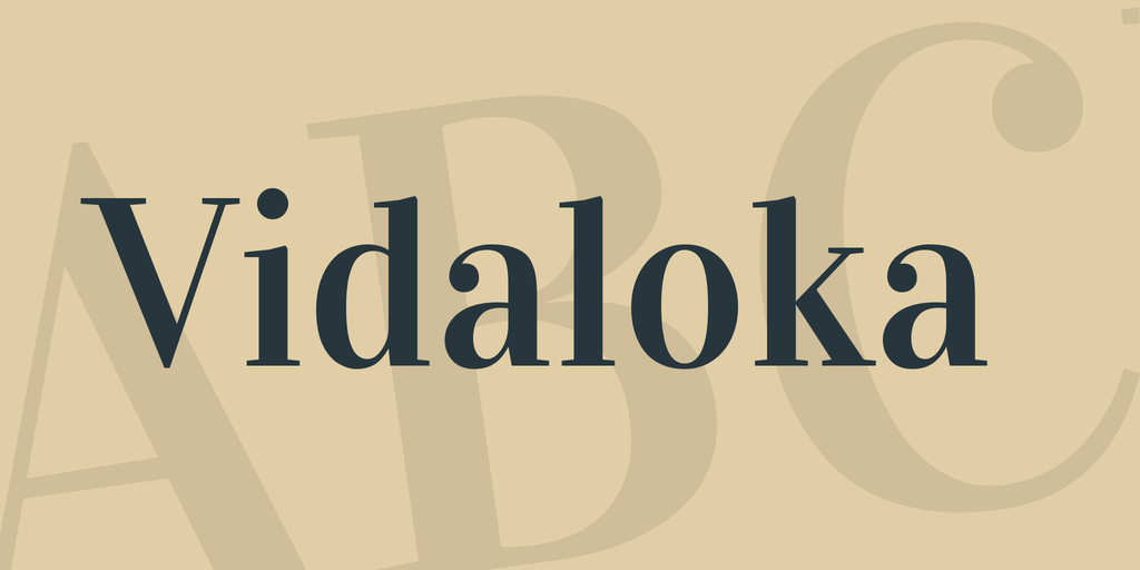 Vidaloka Font preview