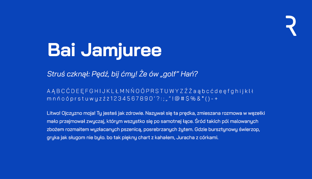 Bai Jamjuree Font preview