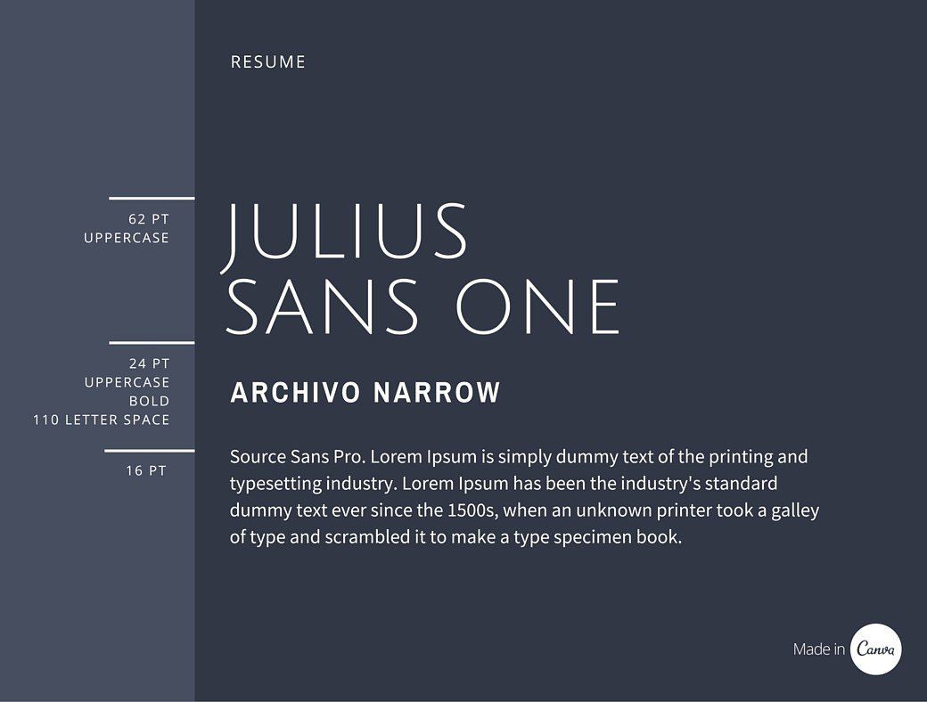 Julius Sans One Font preview