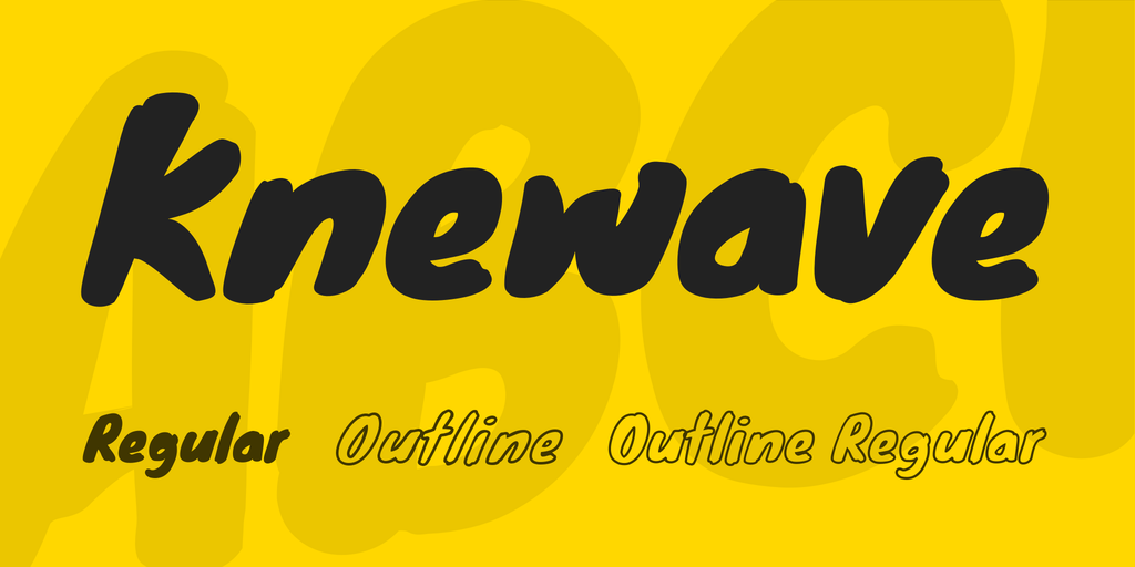 Knewave Font preview