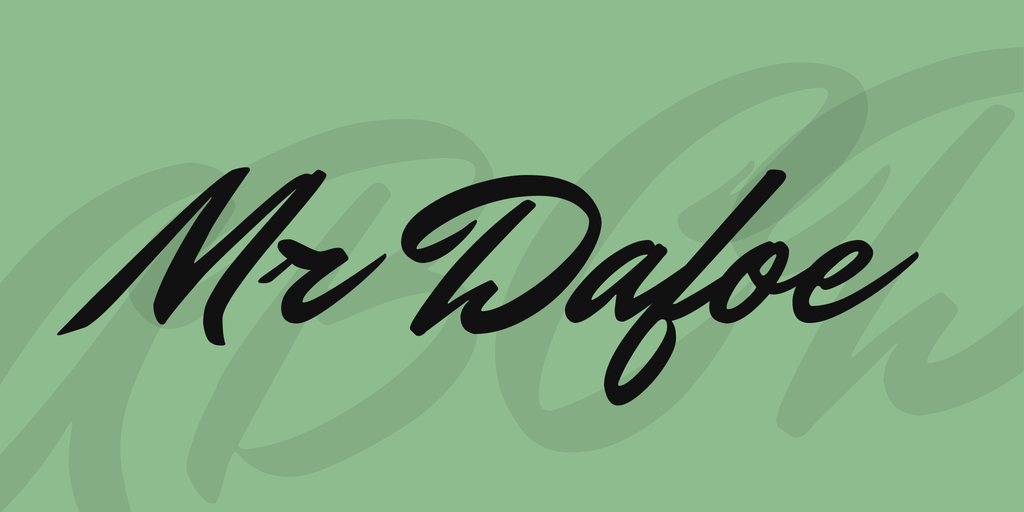 Mr Dafoe Font preview