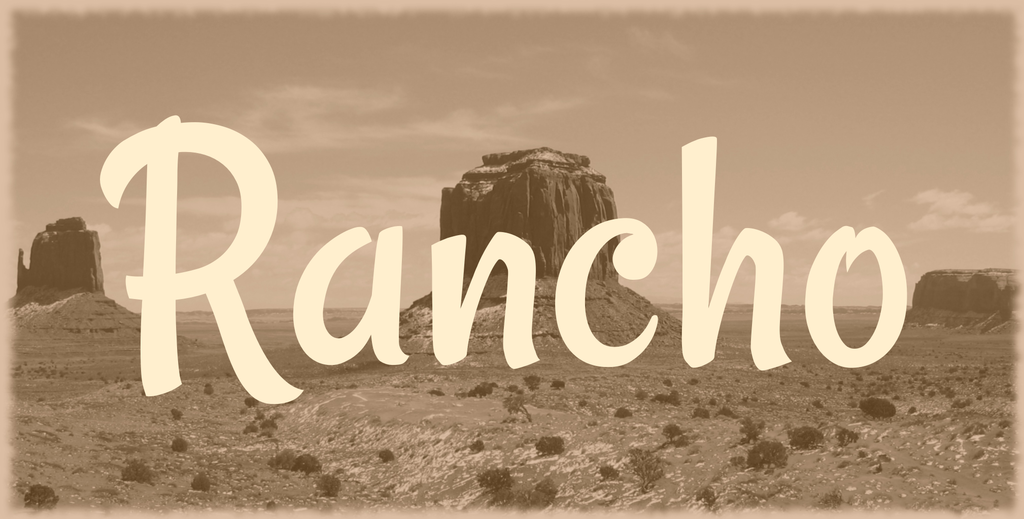 Rancho Font preview