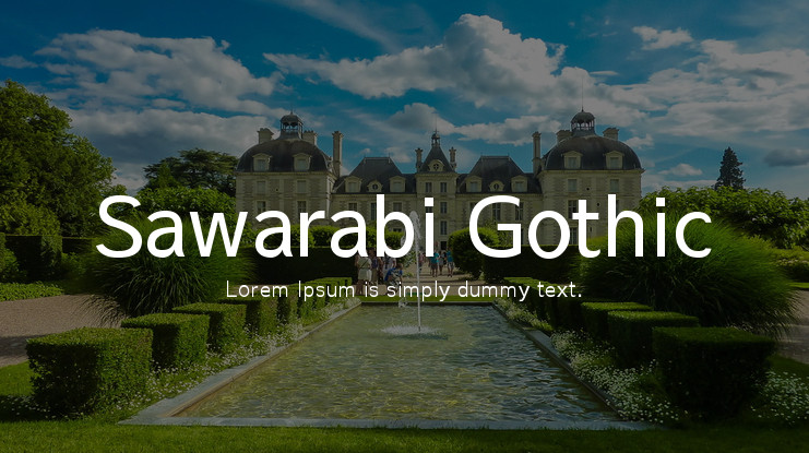 Sawarabi Gothic Regular Font preview
