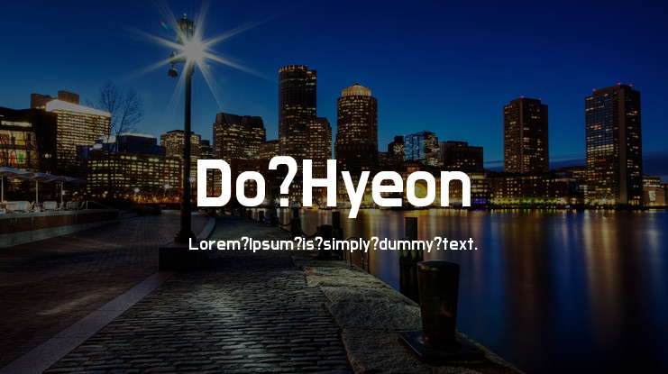 Do Hyeon Font preview