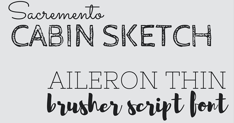 Cabin Sketch Font preview