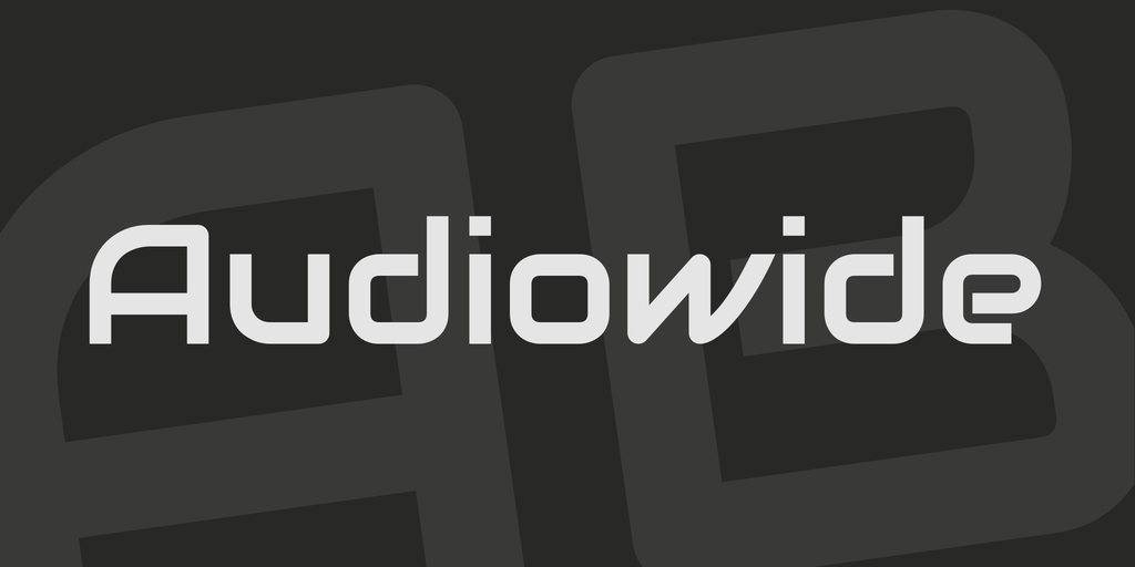 Audiowide Font preview
