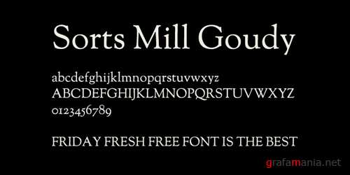 Sorts Mill Goudy Font preview