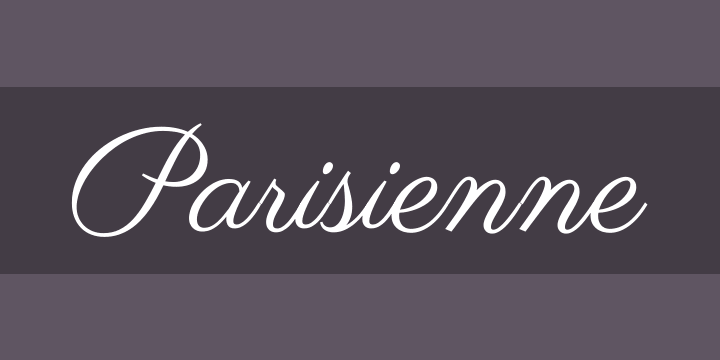 Parisienne Font preview